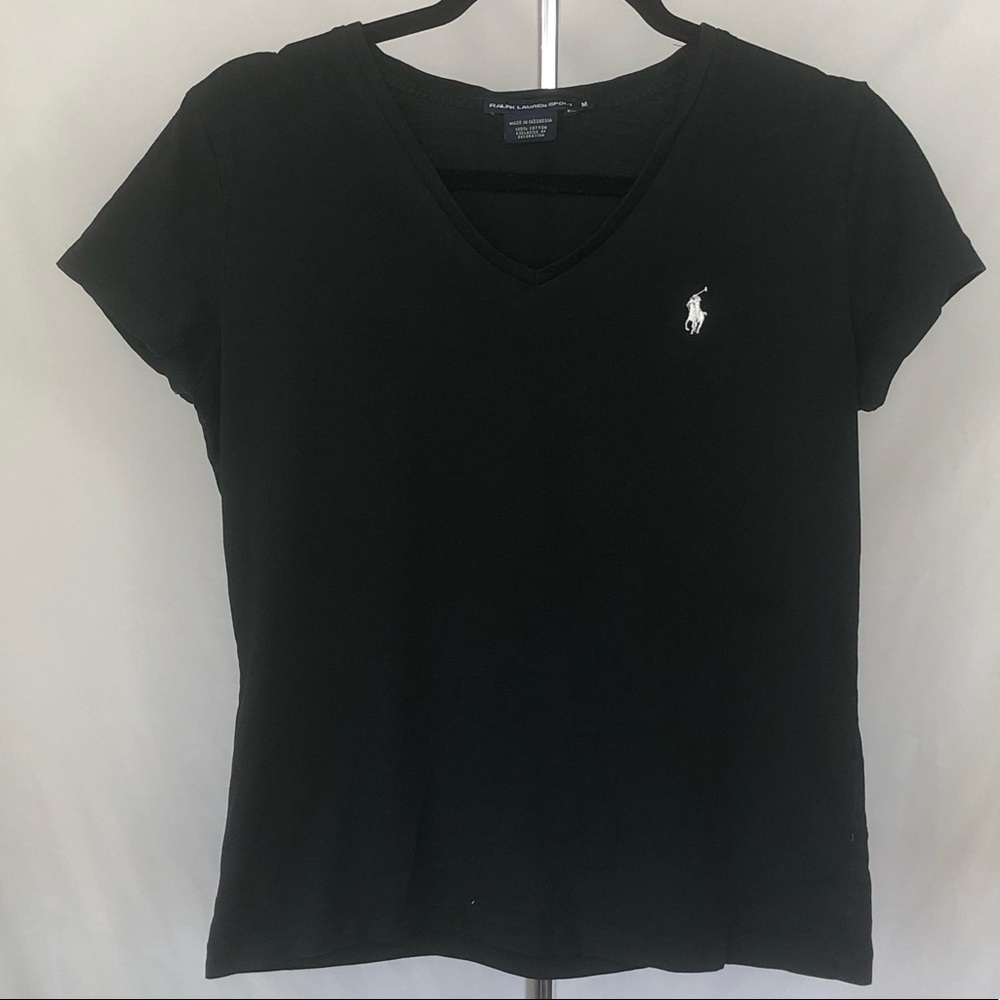 Black basic ralph lauren tee